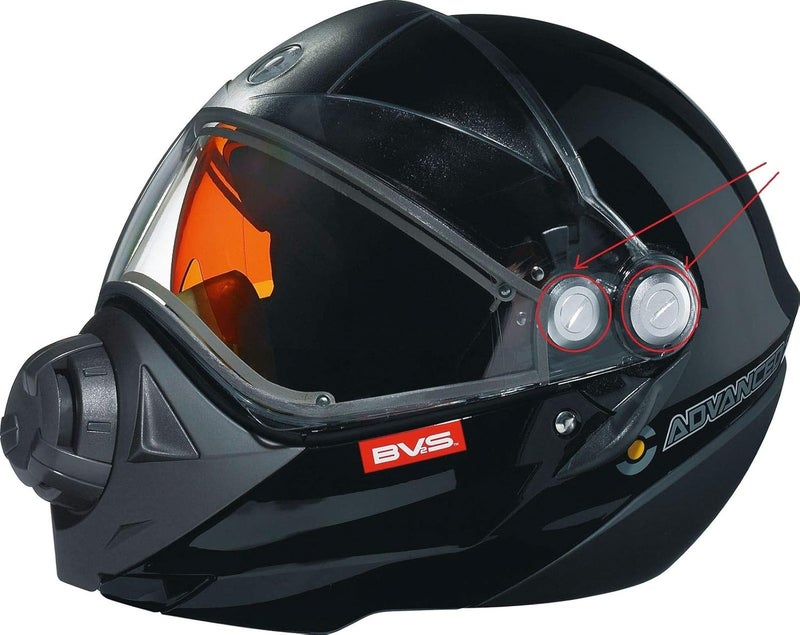SKIDOO New OEM BV2S Helmet, Replacement Visor Silver Screw Kit, 4483570008 - Image 3